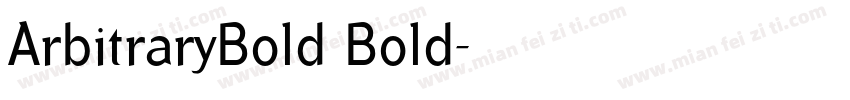 ArbitraryBold Bold字体转换